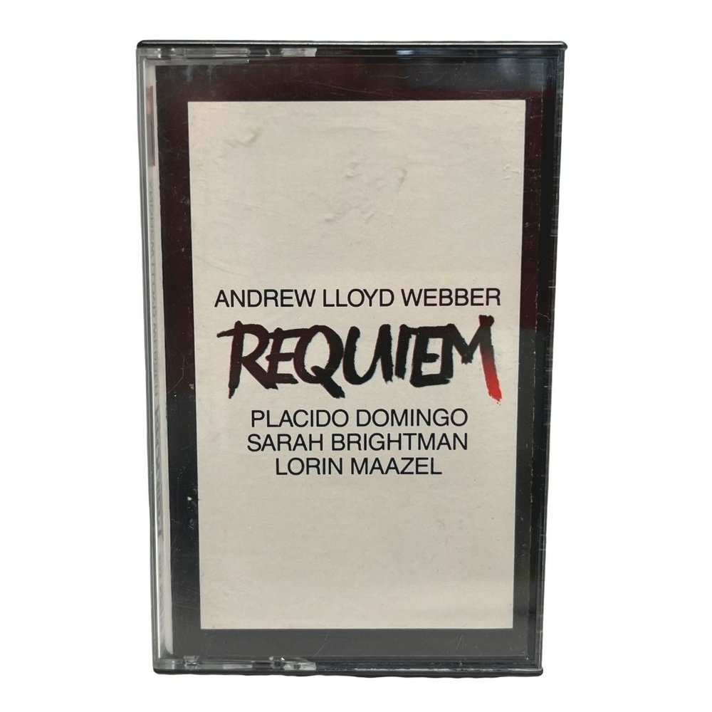 Requiem Andrew Lloyd Webber Cassette Tape 1985 Placido Domingo Lorin Maazel